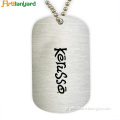Silver Dog Tags With Customized Logo